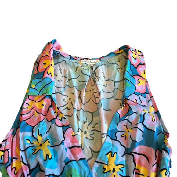 For Love And Lemons | Floral Wrap Mini Dress | S - Picture 3 of 12